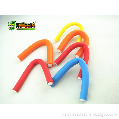 Colorful rubber foam hair roller